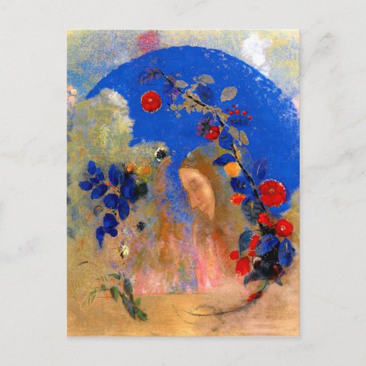 Odilon Redon - Profiel onder een Arch Briefkaart (Voorkant)