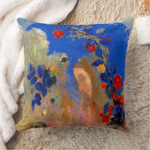 Odilon Redon - profiel onder een boog, Kussen (Deken)