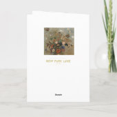 Odilon Redon, Stilleven met bloemen, Moederdag Kaart (Achterkant)