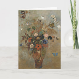 Odilon Redon, Stilleven met bloemen, Moederdag Kaart