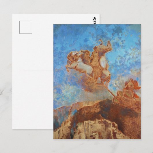 Odilon Redon The Chariot of Apollo Poster Briefkaart (Voorkant / Achterkant)