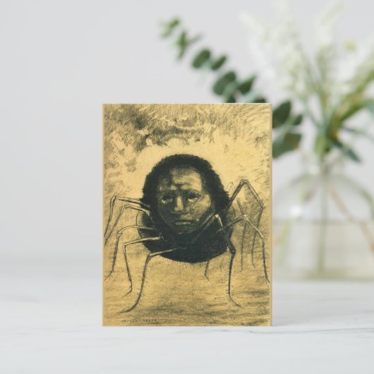 Odilon Redon, The Crying Spider, Briefkaart (Staand voorkant)
