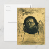 Odilon Redon, The Crying Spider, Briefkaart (Voorkant / Achterkant)