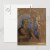 Odilon Redon- The Mystical Knight (Oedipus, Sphinx Briefkaart (Voorkant / Achterkant)
