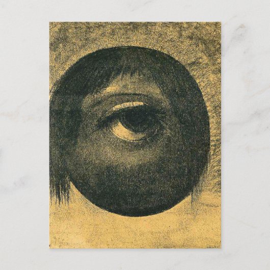 Odilon Redon - Visioen, 1883, Briefkaart (Voorkant)