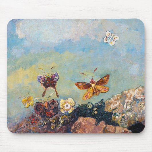 Odilon Redon, Vlinders,1910 Muismat (Voorkant)
