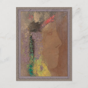 Odilon Redon Woman met bloemen CC0085 Briefkaart
