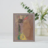 Odilon Redon Woman met bloemen CC0085 Briefkaart (Staand voorkant)