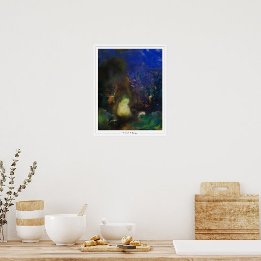 Odilon Redon Zedign Art Poster #15 (Keuken)