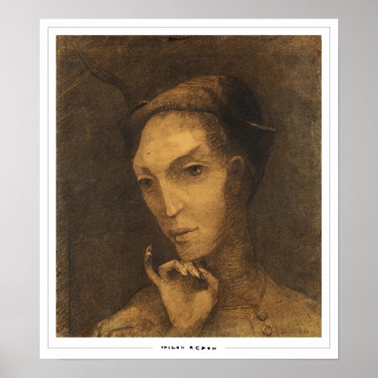 Odilon Redon Zedign Art Poster #264 (Voorkant)