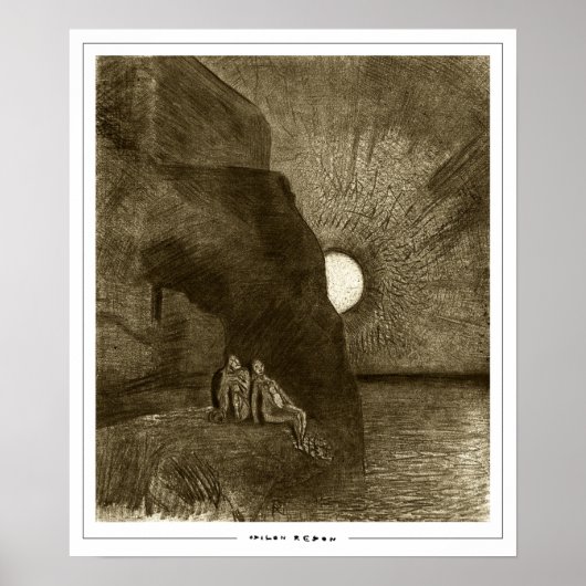 Odilon Redon Zedign Art Poster #678 (Voorkant)