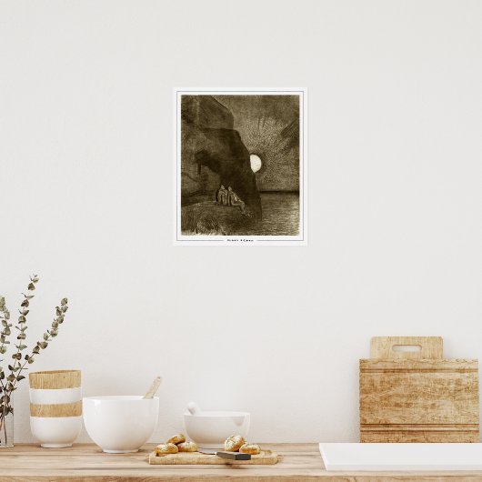 Odilon Redon Zedign Art Poster #678 (Keuken)