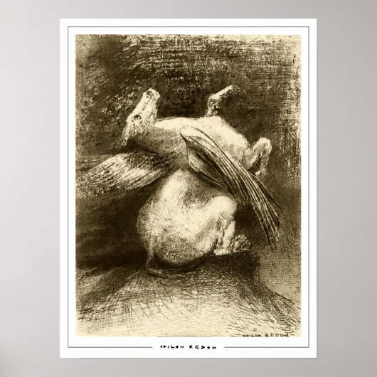 Odilon Redon Zedign Art Poster #729 (Voorkant)