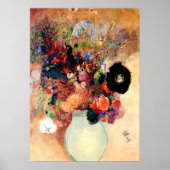 Odilon Redon - Zwarte klaproos Poster (Voorkant)