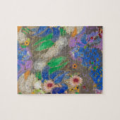 Odilon Redon's abstracte bloemenachtergrond. Legpuzzel (Horizontaal)