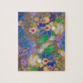 Odilon Redon's abstracte bloemenachtergrond. Legpuzzel (Verticaal)