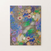 Odilon Redon's abstracte bloemenachtergrond. Legpuzzel (Verticaal)