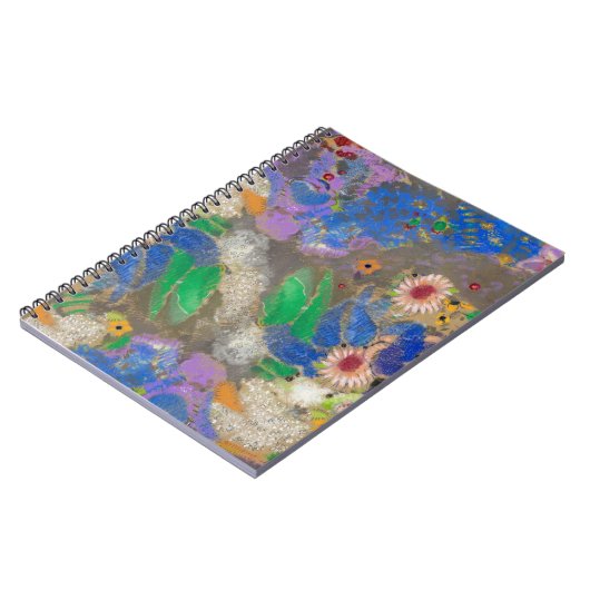 Odilon Redon's abstracte bloemenachtergrond. Notitieboek (Linkerzijde)