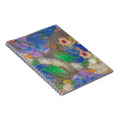 Odilon Redon's abstracte bloemenachtergrond. Notitieboek (Rechterzijde)