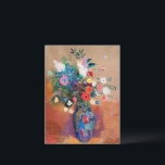 Odilon Redon's painting, Bouquet of Flowers, Briefkaart<br><div class="desc">Bouquet of Flowers,  popular artwork by Odilon Redon.</div>