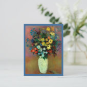 Odilon Redon's Vase met bloemen (1914) Briefkaart (Staand voorkant)