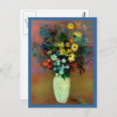 Odilon Redon's Vase met bloemen (1914) Briefkaart (Voorkant / Achterkant)