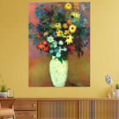 Odilon Redon's Vase met bloemen (1914) Canvas Afdruk (Insitu (Woonkamer))