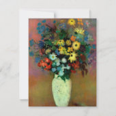 Odilon Redon's Vase met bloemen (1914) Kaart (Voorkant)