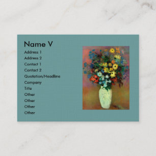 Odilon Redon's Vase met bloemen (1914) Visitekaartje
