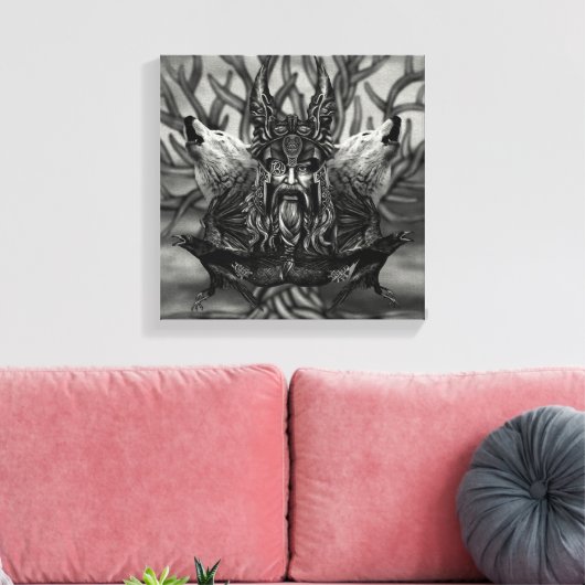 Odin-All-Father Canvas Afdruk (Insitu (Woonkamer))