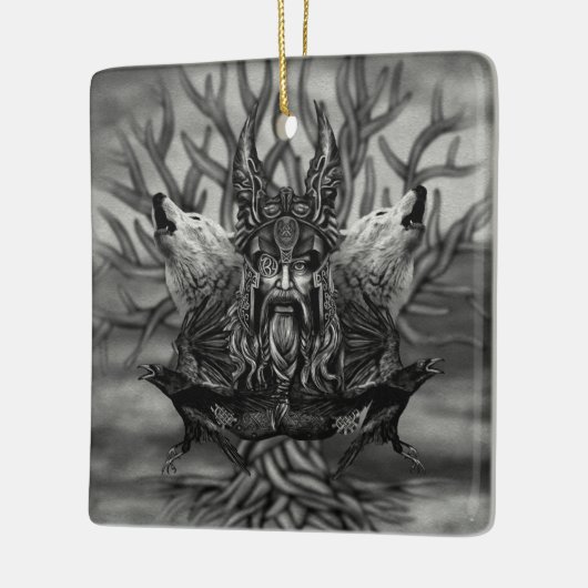 Odin-All-Father Keramisch Ornament (Links)