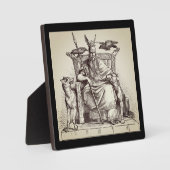 Odin All Father Norse God Viking Altar Plaque Fotoplaat (Voorkant)