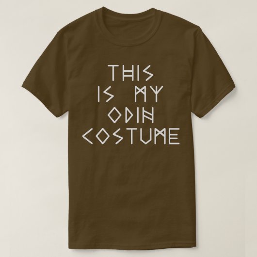 Odin Costume Halloween Nordic Mythology Lazy T-shirt (Design voorkant)