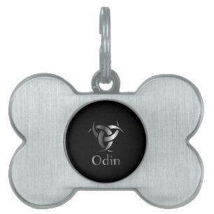 Odin- De afbeelding is een symbool van de hoorns v Huisdieren Naamplaatje