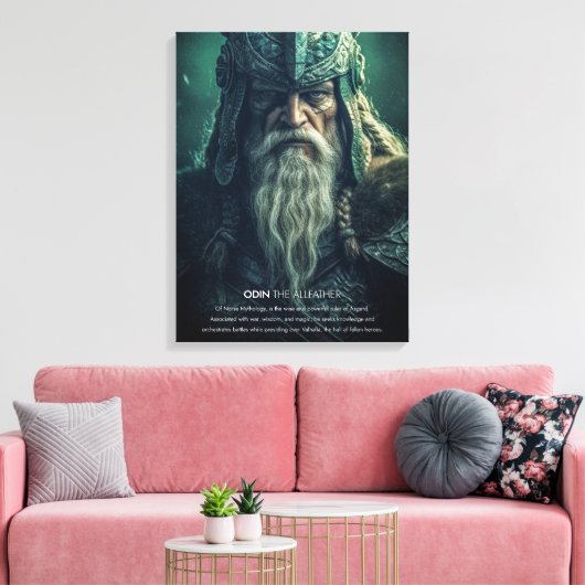 Odin de Allfather Canvas Afdruk (Insitu (Woonkamer))