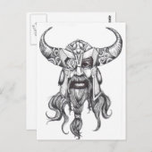Odin de Grote Noordse God Briefkaart (Voorkant / Achterkant)