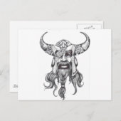 Odin de Grote Noordse God Briefkaart (Voorkant / Achterkant)