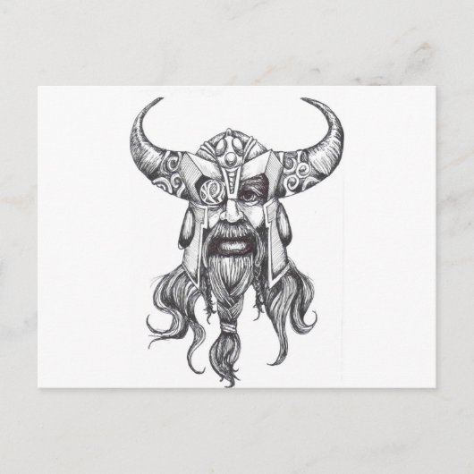 Odin de Grote Noordse God Briefkaart (Voorkant)