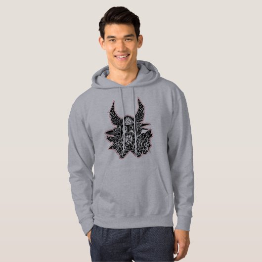 Odin - Embleem Mannen Hoodie (Voorkant volledig)