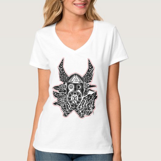 Odin Emblem Dames T-shirt (Voorkant)