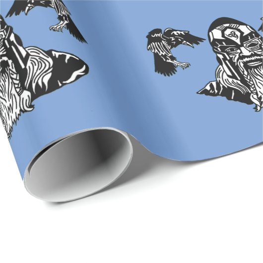 Odin en Ravens-opvulpapier Cadeaupapier (Rol Hoek)