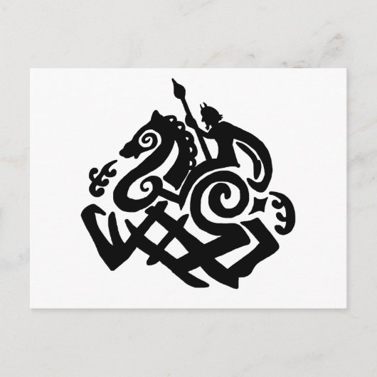 Odin en Sleipnir Briefkaart (Voorkant)