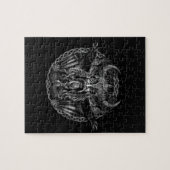 Odin en zijn ravens Huginn en Muninn Legpuzzel (Horizontaal)