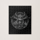 Odin en zijn ravens Huginn en Muninn Legpuzzel (Verticaal)