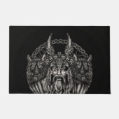 Odin en zijn wolven Geri en Freki Deurmat (Voorkant)