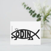 Odin Fish Briefkaart (Staand voorkant)