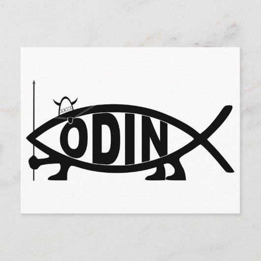 Odin Fish Briefkaart (Voorkant)