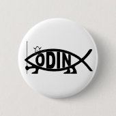 Odin Fish Ronde Button 5,7 Cm (Voorkant)