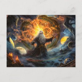 Odin forming a new world after Ragnarök Briefkaart