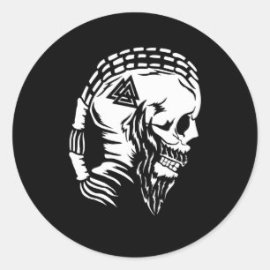 Odin God Norse mythologie valhalla Viking Noords Ronde Sticker